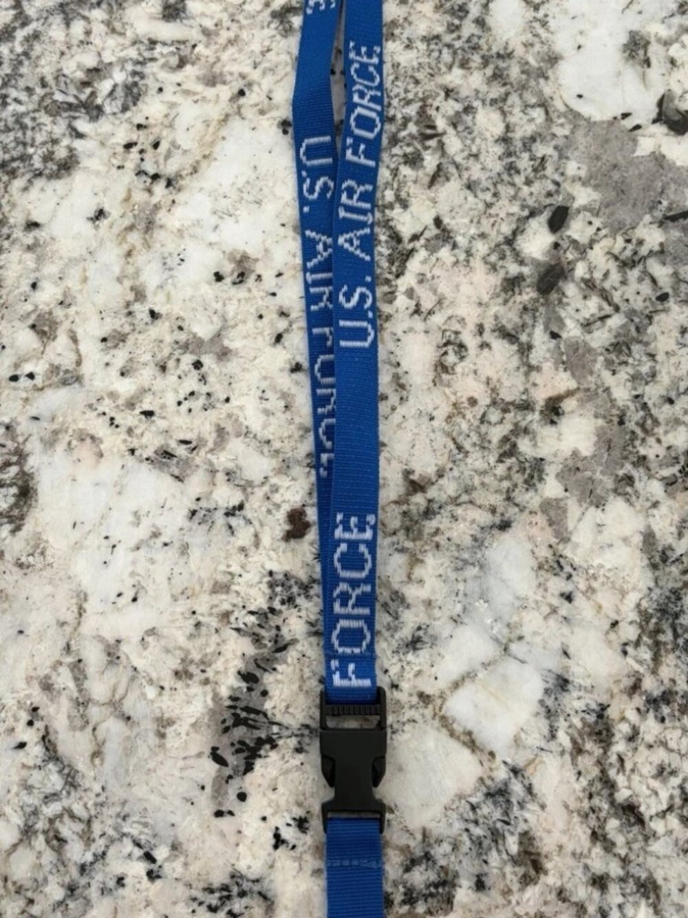 Air Force Blue and White Lanyard
